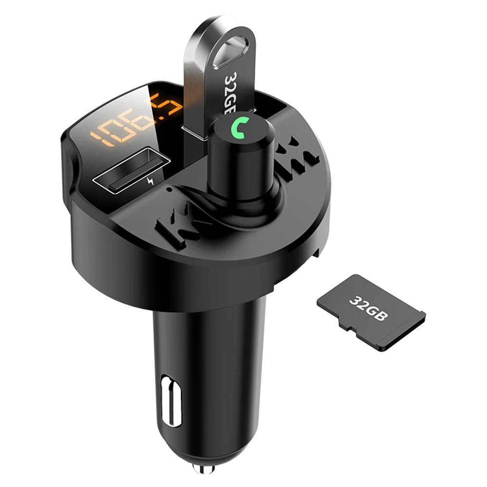 Vehicle-mounted Bluetooth 5.0 FM transmitter wireless hands-free audio receiver Car MP3 player 2.1a dual USB Quick Charger
Vehicle-mounted Bluetooth 5.0 FM transmitter wireless hands-free audio receiver Car MP3 player 2.1a dual USB Quick Charger