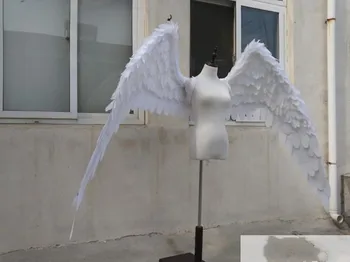 New Costumed beautiful white black feather angel wings for Fashion show Displays bridal shower wedding shooting props supplies 
New Costumed beautiful white black feather angel wings for Fashion show Displays bridal shower wedding shooting props supplies