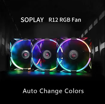 12CM Auto-RGB Fan without Controller 4PIN use for Radiator Computer Case Fan Size 120mm Auto Change Colors Cool System
12CM Auto-RGB Fan without Controller 4PIN use for Radiator Computer Case Fan Size 120mm Auto Change Colors Cool System