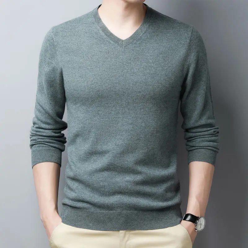 Autumn Winter Wool Sweater Men Bottoming Shirt V-Neck Pullover Knitting Solid Color Thin Clothes
Autumn Winter Wool Sweater Men Bottoming Shirt V-Neck Pullover Knitting Solid Color Thin Clothes