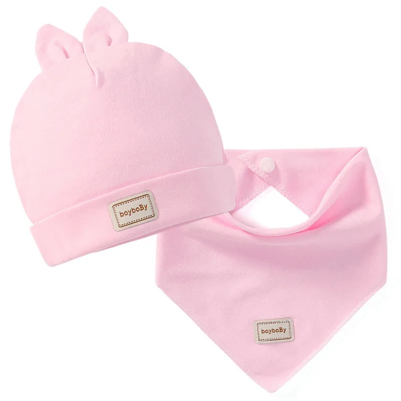 2pcs / Set Eslatic Headscarf Double Layer Cotton Baby Caps Bebe Hats With Bibs Set For Newborn Infant Candy Color
2pcs / Set Eslatic Headscarf Double Layer Cotton Baby Caps Bebe Hats With Bibs Set For Newborn Infant Candy Color