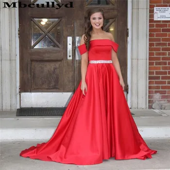Mbcullyd Off Shoulder Red Prom Dresses Long Crystal Imported Evening Dress Cheap Plus Size Satin Vestidos de fiesta de noche
Mbcullyd Off Shoulder Red Prom Dresses Long Crystal Imported Evening Dress Cheap Plus Size Satin Vestidos de fiesta de noche