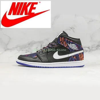 Nike Air Jordan 1 Mid Black/Red AJ1 Women's comfortable shoes Basketball Shoes Male Outdoor Leather Sports Sneakers EUR 36-46
Nike Air Jordan 1 Mid Black/Red AJ1 Women's comfortable shoes Basketball Shoes Male Outdoor Leather Sports Sneakers EUR 36-46