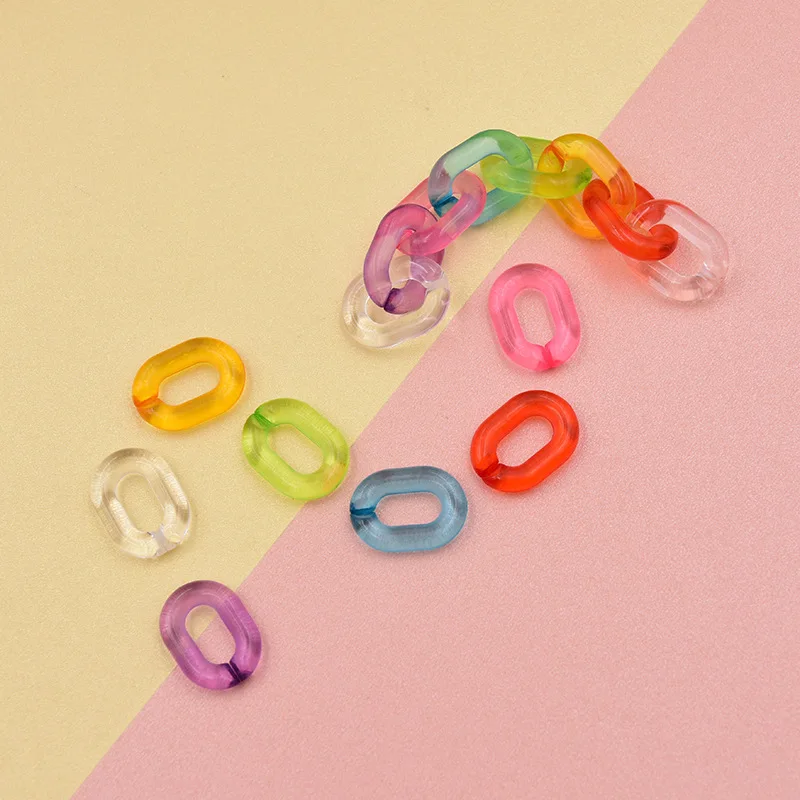 100Pcs 20*14MM Candy Color Combination Split Acrylic Chain Connectors For DIY Jewelry Making Sunglass Chain Jewelry Accessories
100Pcs 20*14MM Candy Color Combination Split Acrylic Chain Connectors For DIY Jewelry Making Sunglass Chain Jewelry Accessories