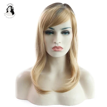 DANBO synthetic wig long slightly curly hair light golden 15 inches Ombre top slightly gradient synthetic wig female
DANBO synthetic wig long slightly curly hair light golden 15 inches Ombre top slightly gradient synthetic wig female