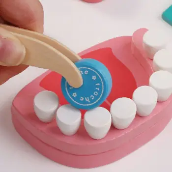 24 Pcs Dentist Toys Children Pretend Doctor Set Wooden Simulation Dentist Props DXAD
24 Pcs Dentist Toys Children Pretend Doctor Set Wooden Simulation Dentist Props DXAD