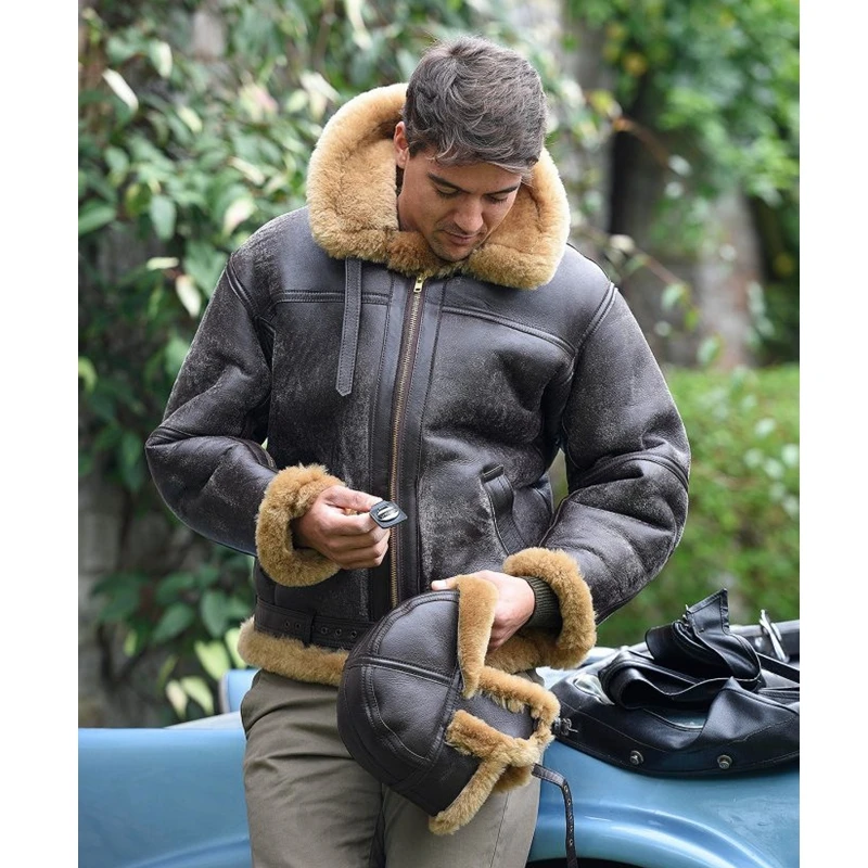 Lugentolo Faux Leather Jacket Men Fur Collar Wool Liner Sashes England Style Winter Fashion Men Coat
Lugentolo Faux Leather Jacket Men Fur Collar Wool Liner Sashes England Style Winter Fashion Men Coat