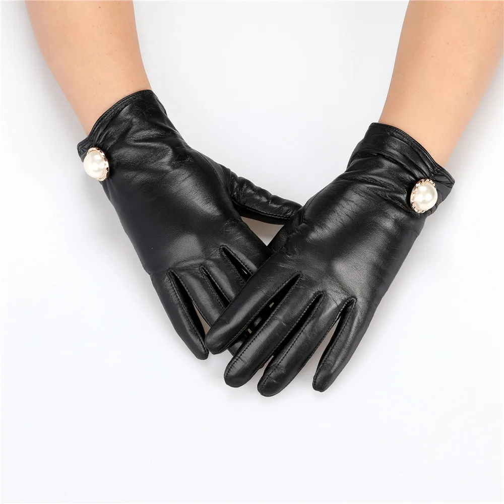 Роскошные женские вечерние модные зимние перчатки из натуральной кожи с жемчугом подарок для женщины 
Роскошные женские вечерние модные зимние перчатки из натуральной кожи с жемчугом подарок для женщины