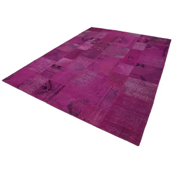 260x355 Cm Pink Handmade Patchwork Rug-8x12 Ft 
260x355 Cm Pink Handmade Patchwork Rug-8x12 Ft