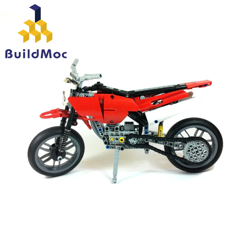 BuildMoc Super Moto Bike Cross Building Blocks Motorcycle Model Educational DIY Bricks Compatible With LegoINGlys Technic
BuildMoc Super Moto Bike Cross Building Blocks Motorcycle Model Educational DIY Bricks Compatible With LegoINGlys Technic