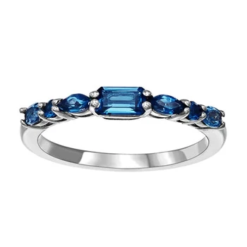 Huitan Silver Color Blue Cubic Zirconia Graceful Women Party Finger Rings Girl Daily Wearable Accessories Fashion Jewelry Rings
Huitan Silver Color Blue Cubic Zirconia Graceful Women Party Finger Rings Girl Daily Wearable Accessories Fashion Jewelry Rings
