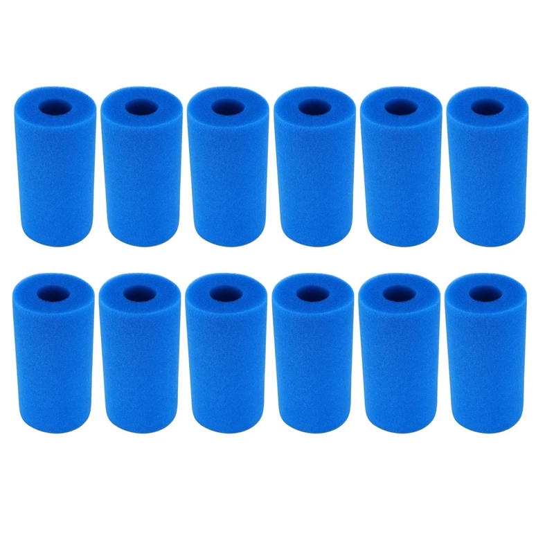 12 Pack Swimming Pool Filter Foam Cartridge, Reusable Washable Filter Sponge Cleaner for Pool,Compatible for Intex
12 Pack Swimming Pool Filter Foam Cartridge, Reusable Washable Filter Sponge Cleaner for Pool,Compatible for Intex
