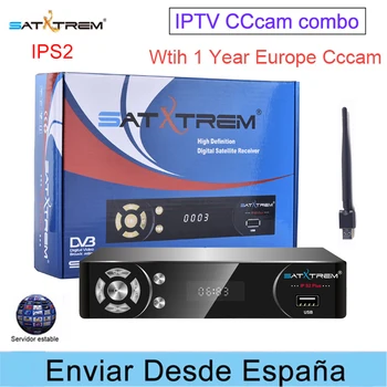 Satxtrem IPS2 DVB-S2 Satellite Receiver IPTV Cam combo Receptor free cam Spain Portugal 8 cline for 1 year Europe decoder
Satxtrem IPS2 DVB-S2 Satellite Receiver IPTV Cam combo Receptor free cam Spain Portugal 8 cline for 1 year Europe decoder