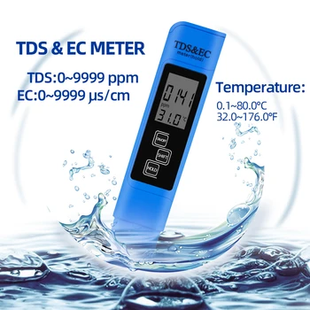 New style Blue EC TDS tester LCD digital meter pen Tap Water Quality Filter Purity Monitor 15%OFF
New style Blue EC TDS tester LCD digital meter pen Tap Water Quality Filter Purity Monitor 15%OFF