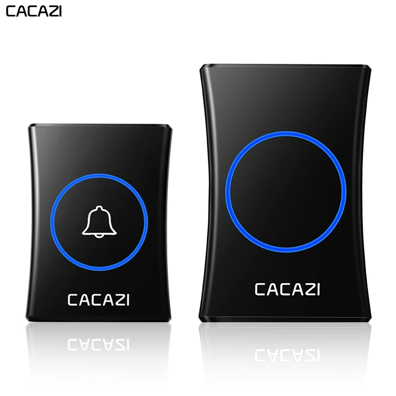 CACAZI Smart Waterproof Wireless Doorbell Battery 300M Remote 1 2 Button 1 2 3 Receiver US EU UK AU Plug Home Call Ring Bell
CACAZI Smart Waterproof Wireless Doorbell Battery 300M Remote 1 2 Button 1 2 3 Receiver US EU UK AU Plug Home Call Ring Bell
