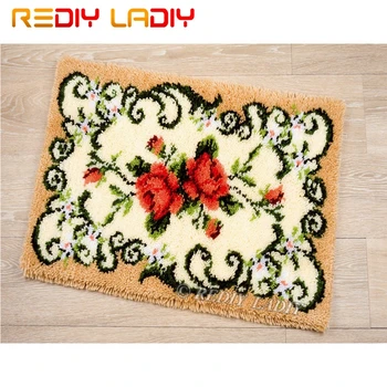 Latch Hook Kits Make Your Own Rug Rose Flowers Tapestry Crocheted Cushion Mat DIY Carpet Rug Pre-Printed Canvas Hobby & Crafts
Latch Hook Kits Make Your Own Rug Rose Flowers Tapestry Crocheted Cushion Mat DIY Carpet Rug Pre-Printed Canvas Hobby & Crafts