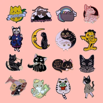 Cute Cartoon Cat Series Jewelry Enamel Pins And Brooches Cartoon Creative Metal Denim Hat Badge For Friends Kids
Cute Cartoon Cat Series Jewelry Enamel Pins And Brooches Cartoon Creative Metal Denim Hat Badge For Friends Kids