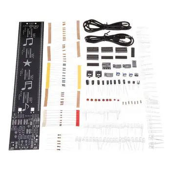 DIY LED Spectrum Light Kit Music Spectrum Light Sound Control Led Rhy Thms Light Level Indicator Accessory
DIY LED Spectrum Light Kit Music Spectrum Light Sound Control Led Rhy Thms Light Level Indicator Accessory