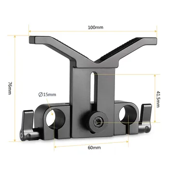 Adjustable Rod Clamp SmallRig 15mm Long Lens Bracket for DSLR Camera Shoulder Rig System Height Adjustable Lens Support F38
Adjustable Rod Clamp SmallRig 15mm Long Lens Bracket for DSLR Camera Shoulder Rig System Height Adjustable Lens Support F38