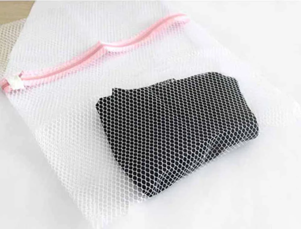 1PCS Clothes Washing Machine Laundry Bra Aid Lingerie Mesh Net Wash Bag Pouch Basket femme 3 Sizes