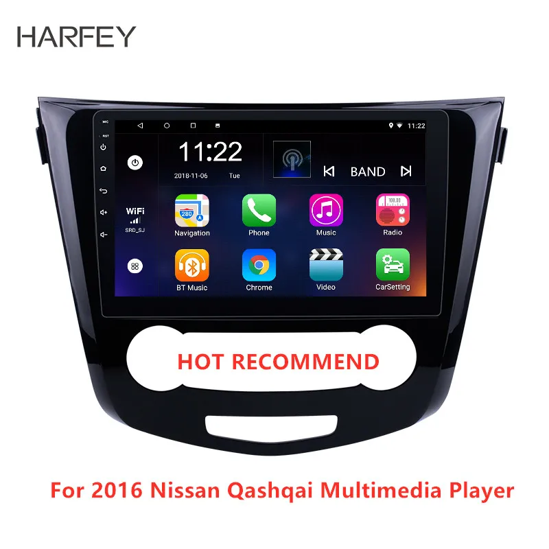Harfey 2Din 10.1" Android 8.1 Car GPS Multimedia Player Car Radio For Nissan Qashqai 2016 Multimedia Player Wifi Head Unit
Harfey 2Din 10.1" Android 8.1 Car GPS Multimedia Player Car Radio For Nissan Qashqai 2016 Multimedia Player Wifi Head Unit