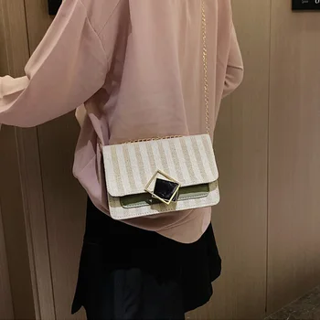 ins trend female bag 2020 new Korean version of the solid color small square bag checkered messenger bag girl style shoulder bag 
ins trend female bag 2020 new Korean version of the solid color small square bag checkered messenger bag girl style shoulder bag