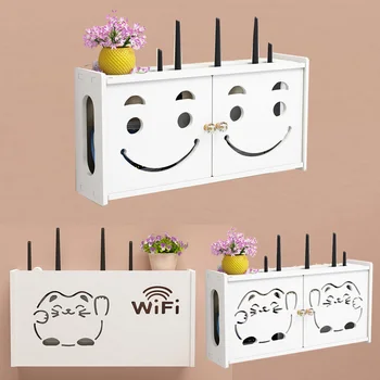 Wireless Wifi Router Storage box PVC panel Shelf Wall Hanging Plug Bracket Cable Storage Organizer Home Decor fire retardant
Wireless Wifi Router Storage box PVC panel Shelf Wall Hanging Plug Bracket Cable Storage Organizer Home Decor fire retardant