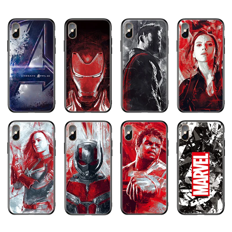 ROCK Marvel Patterned Tempered Glass Cases Avengers Iron Man Phone Cover Capa For iPhone XS MAX XR 8 7 Plus X
ROCK Marvel Patterned Tempered Glass Cases Avengers Iron Man Phone Cover Capa For iPhone XS MAX XR 8 7 Plus X
