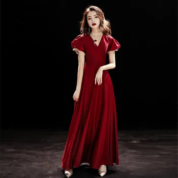 Skyyue Evening Dresses Burgundy Pleat Formal Gowns for Girls K250 2020 V-Neck Sexy Lace Up Vestidos Long Elegant Robe De Soiree
Skyyue Evening Dresses Burgundy Pleat Formal Gowns for Girls K250 2020 V-Neck Sexy Lace Up Vestidos Long Elegant Robe De Soiree
