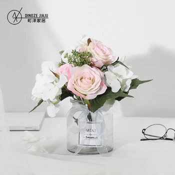 Modern Simple Fake Flower Vase Home Living Room Table Nordic Decoration Home Art Plastic Rose Silk Flower Decoration FF80O
Modern Simple Fake Flower Vase Home Living Room Table Nordic Decoration Home Art Plastic Rose Silk Flower Decoration FF80O