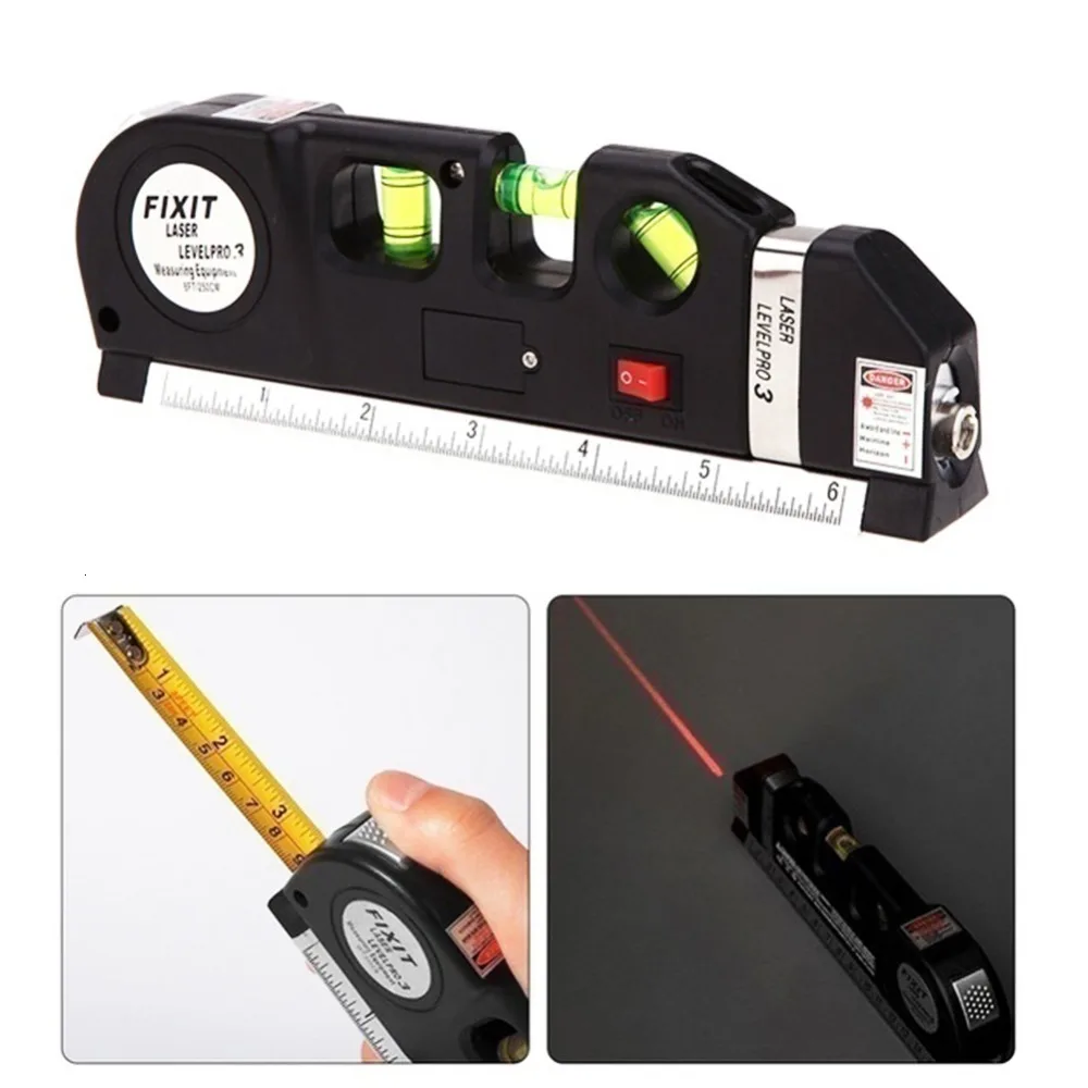 Multifunctional Level Laser Horizon Vertical Measure Tape Aligner Bubbles Ruler Level Laser w/ Metal Tripod Stand Black DropShip
Multifunctional Level Laser Horizon Vertical Measure Tape Aligner Bubbles Ruler Level Laser w/ Metal Tripod Stand Black DropShip