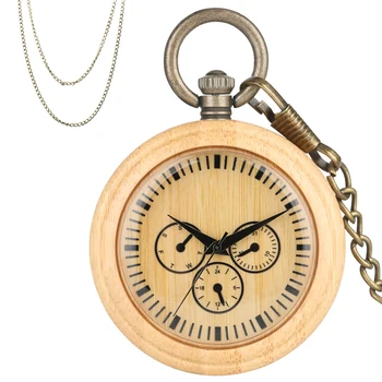 Pure Bamboo Wood Quartz Pocket Watch Bronze Pocket Hanging Chain Exquisite Necklace Pendant Clock Creative Unisex Pocket Hour
Pure Bamboo Wood Quartz Pocket Watch Bronze Pocket Hanging Chain Exquisite Necklace Pendant Clock Creative Unisex Pocket Hour