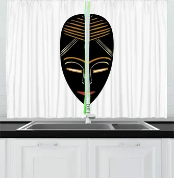 White Charcoal Grey Amber Mask Kitchen Curtains Ethnic Design Traditional Isolated African Facial Expressive Costume Window
White Charcoal Grey Amber Mask Kitchen Curtains Ethnic Design Traditional Isolated African Facial Expressive Costume Window