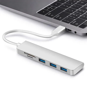 10pcs/lot 5 in 1 USB-C Type-C to TF/SD Memory Card Reader OTG Adapter 3 Ports USB 3.0 Hub for MacBook Mobile Phone 
10pcs/lot 5 in 1 USB-C Type-C to TF/SD Memory Card Reader OTG Adapter 3 Ports USB 3.0 Hub for MacBook Mobile Phone