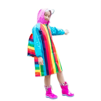 Children'S Rainbow Raincoat Waterproof Hooded Rain Poncho For Backpack Thickened Oxford Fabric Cloak Impermiable Kids Rain Coat
Children'S Rainbow Raincoat Waterproof Hooded Rain Poncho For Backpack Thickened Oxford Fabric Cloak Impermiable Kids Rain Coat