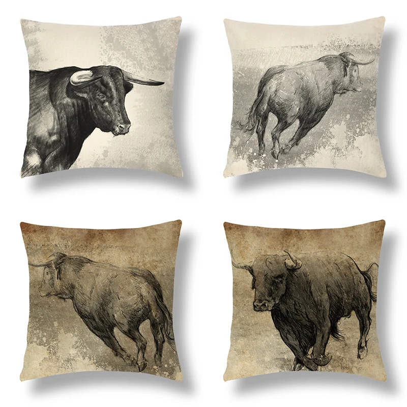Hand Drawn Spanish Bullfight 45*45cm Pillow Case Home Decor Nordic Decorative Linen Cushion Cover for Sofa Outdoor Pillowcase
Hand Drawn Spanish Bullfight 45*45cm Pillow Case Home Decor Nordic Decorative Linen Cushion Cover for Sofa Outdoor Pillowcase