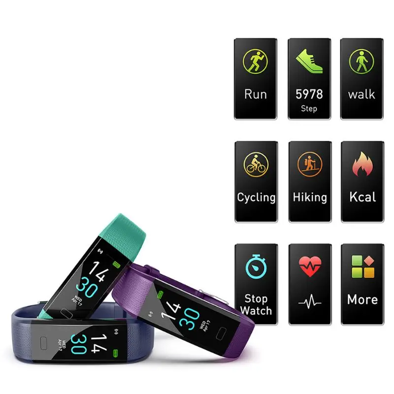 S5 Sport Smart Bracelet IP68 Waterproof Color Screen Smart Band Activity Tracker
S5 Sport Smart Bracelet IP68 Waterproof Color Screen Smart Band Activity Tracker