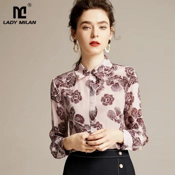 100% Pure Silk Women's Shirts Turn Down Collar Printed Long Sleeves Floral Fashion Casual Blouse Shirt
100% Pure Silk Women's Shirts Turn Down Collar Printed Long Sleeves Floral Fashion Casual Blouse Shirt