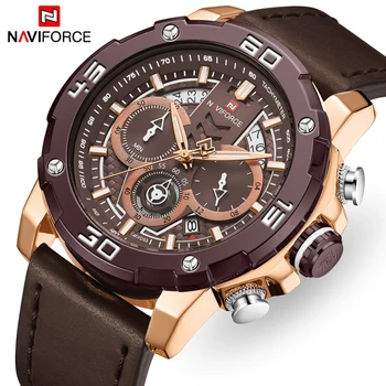 

NAVIFORCE Men New Watches Top Brand Fashion Luxury Analog Quartz Watch Chronograph Waterproof Date Wristwatch Relogio Masculino