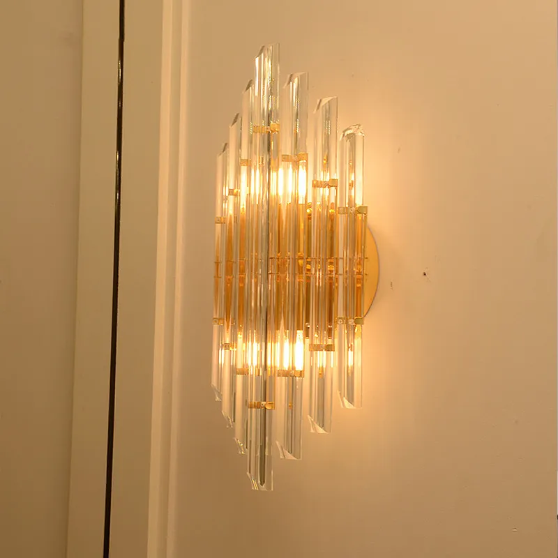 Modern American Luxury Crystal Wall Lamp Simple Living Room Bedroom Bedside Lamp Decor Home Wall Sconce Light Fixture Luminaria
Modern American Luxury Crystal Wall Lamp Simple Living Room Bedroom Bedside Lamp Decor Home Wall Sconce Light Fixture Luminaria