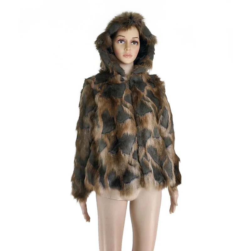 

Elegant Imitation Fur Coat New Fashion Faux Fox and Mink Fur Short Jacket for Women Faux Fur Coat Streetwear Cardigan