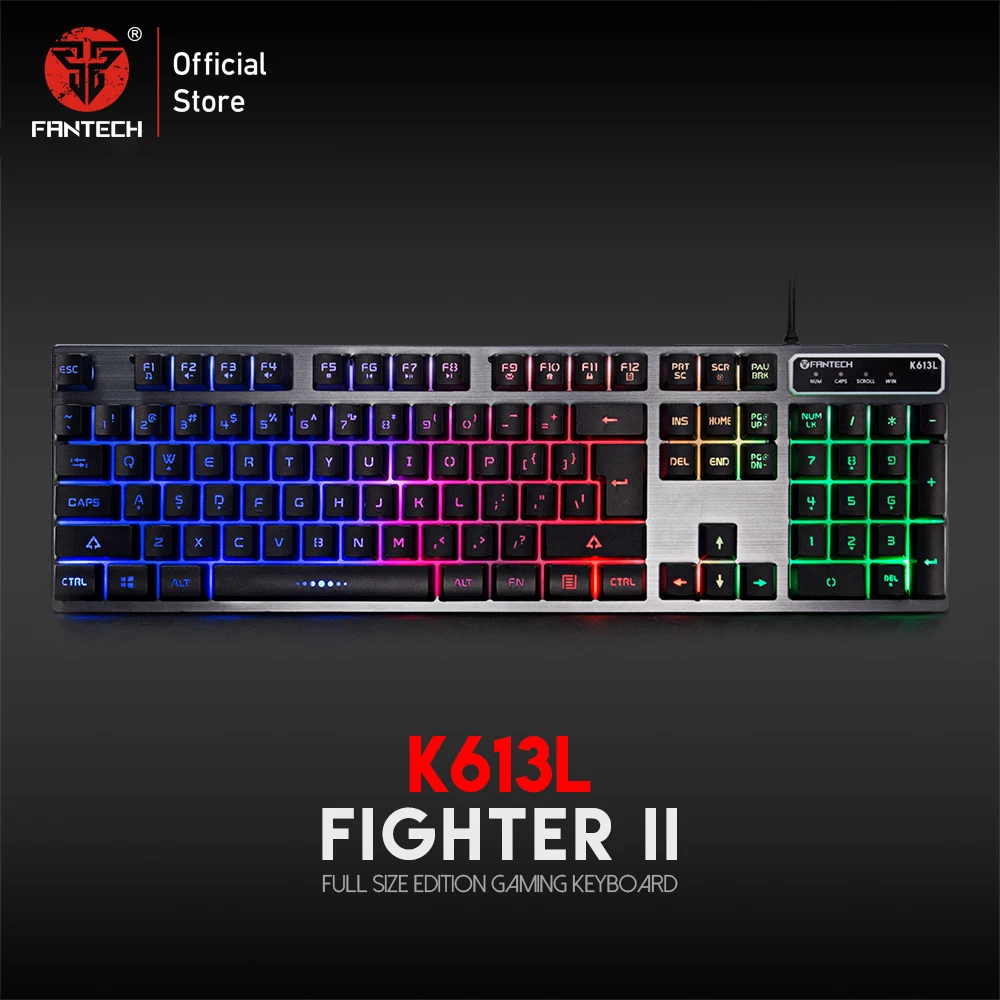 FANTECH K613L 25 Buttons Have No Conflicts 104 Keys Profession Gaming Keyboard USB English Backlight Keyboard For FPS LOL Gamer
FANTECH K613L 25 Buttons Have No Conflicts 104 Keys Profession Gaming Keyboard USB English Backlight Keyboard For FPS LOL Gamer
