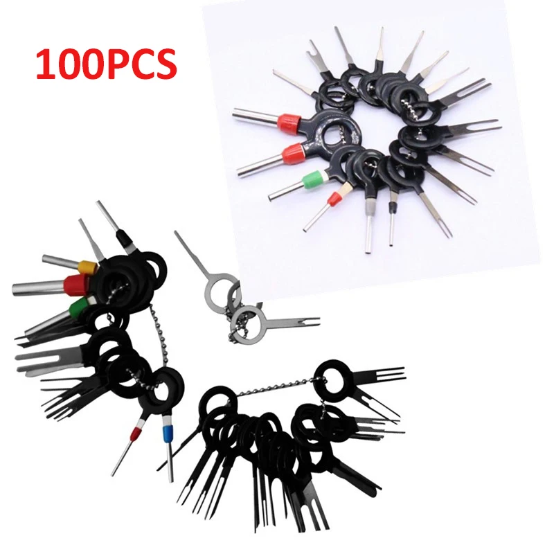 100pcs/set Pin Ejector Wire Kit Extractor Auto Terminal Removal Connector Set For CarPlug Repair Tool
100pcs/set Pin Ejector Wire Kit Extractor Auto Terminal Removal Connector Set For CarPlug Repair Tool