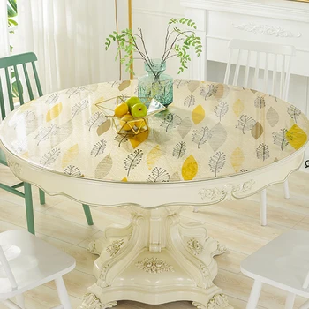 HAZY PVC Round Tablecloth Waterproof Dining Table Cloths Kitchen Pattern Table Cover Protect the Desktop Table Mat Crystal
HAZY PVC Round Tablecloth Waterproof Dining Table Cloths Kitchen Pattern Table Cover Protect the Desktop Table Mat Crystal