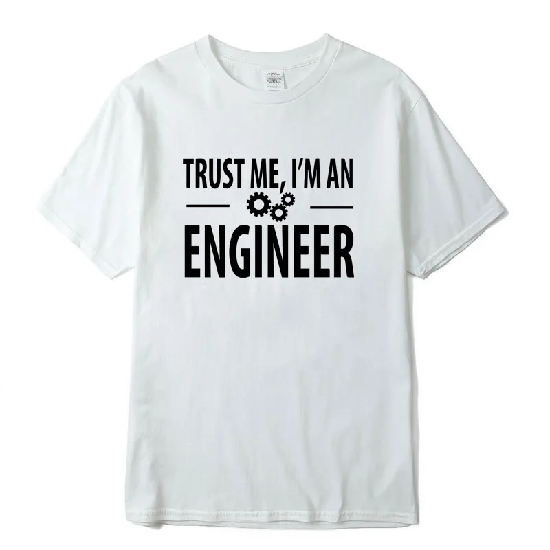 Мужская футболка с круглым вырезом 100% хлопок trust me I AM AN ENGINEER|Футболки| |