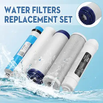 5 Stage Reverse Osmosis Ro Water Filters Replacement Set With Water Filter Cartridge 75 Gpd Membrane Household Water Purifier
5 Stage Reverse Osmosis Ro Water Filters Replacement Set With Water Filter Cartridge 75 Gpd Membrane Household Water Purifier