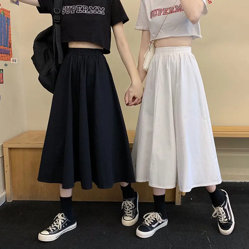 Skirts Women Simple Solid Leisure Loose 2XL Long Skirt Korean Style Elastic-Weight A-line Student Streetwear Trendy BF
Skirts Women Simple Solid Leisure Loose 2XL Long Skirt Korean Style Elastic-Weight A-line Student Streetwear Trendy BF