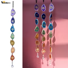 Sunligoo Irregular Chakra Agate Glass Waterdrop Ball Suncatcher Spiritual Meditation Window Car Feng Shui Home Hanging Ornament
Sunligoo Irregular Chakra Agate Glass Waterdrop Ball Suncatcher Spiritual Meditation Window Car Feng Shui Home Hanging Ornament