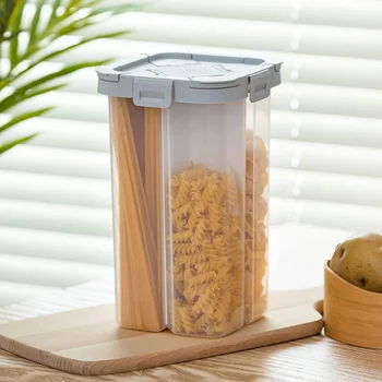 4Grids Plastic Cereal Dispenser Storage Box Kitchen Food Rice Container Storage Case Dry Cereal Measure Cups Box
4Grids Plastic Cereal Dispenser Storage Box Kitchen Food Rice Container Storage Case Dry Cereal Measure Cups Box