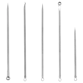 5Pcs Stainless Steel Pimple Pin Practical Acne Needle Acne Remover Piple Cleaning Remover Silver
5Pcs Stainless Steel Pimple Pin Practical Acne Needle Acne Remover Piple Cleaning Remover Silver